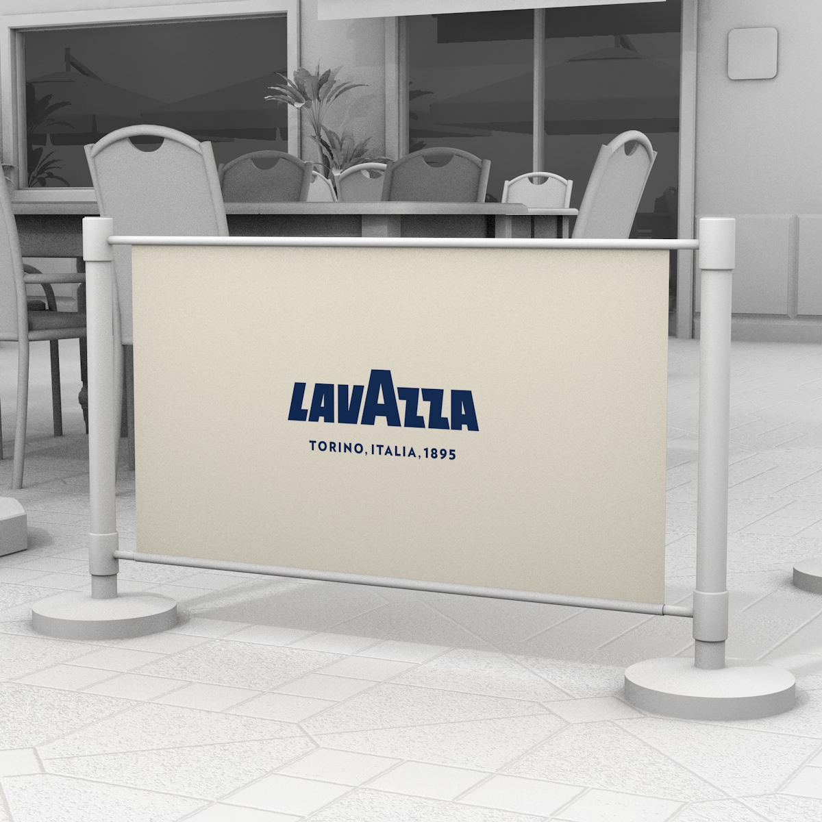 Banner Lavazza – béžová