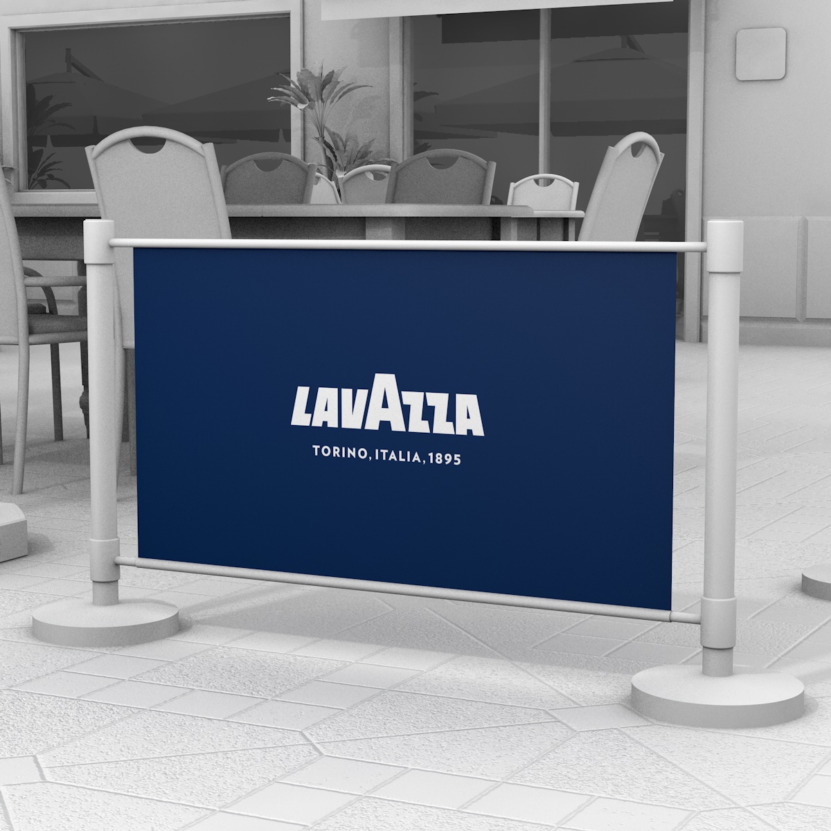 Banner Lavazza – modrá