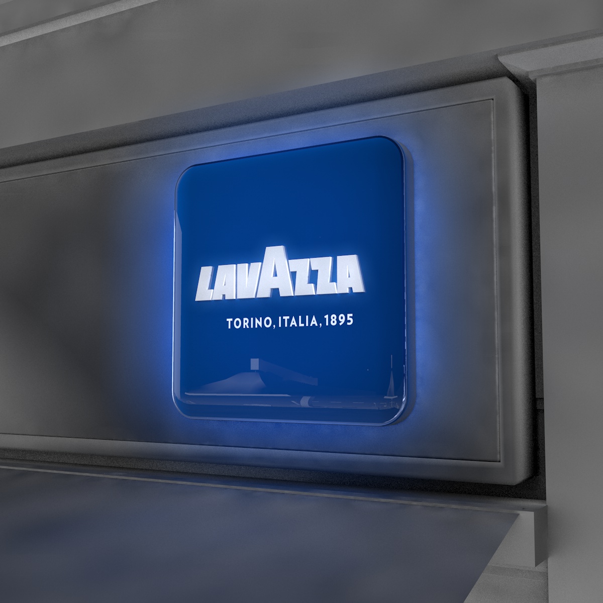 Jednostranná světelná reklama Lavazza