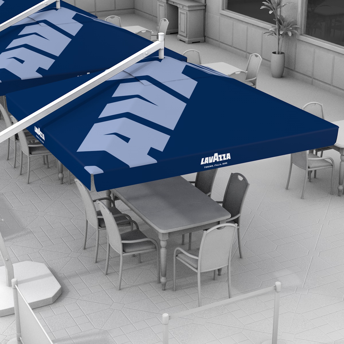 Lavazza modrý slunečník 1
