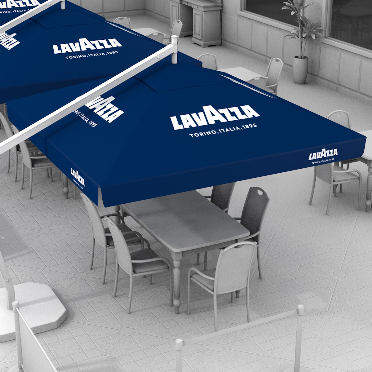 Lavazza modrý slunečník 2